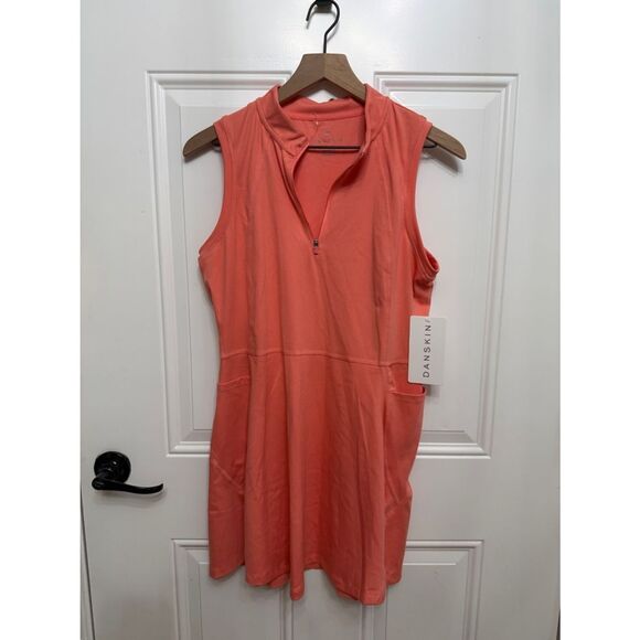 Danskin Dresses & Skirts - Danskin Coral Sleeveless Zip-Front Active Dress